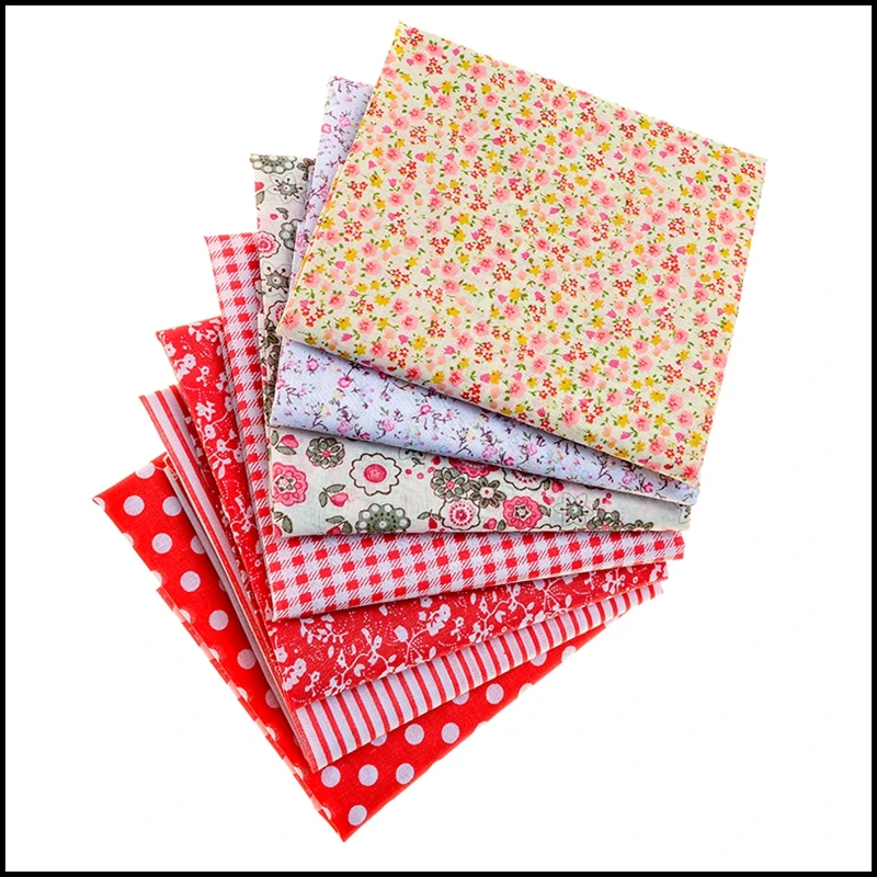 

Serena Festive red DIY cotton printed fabric plaid water wave cotton printed cloth baby padded jacket cotton coat fabric