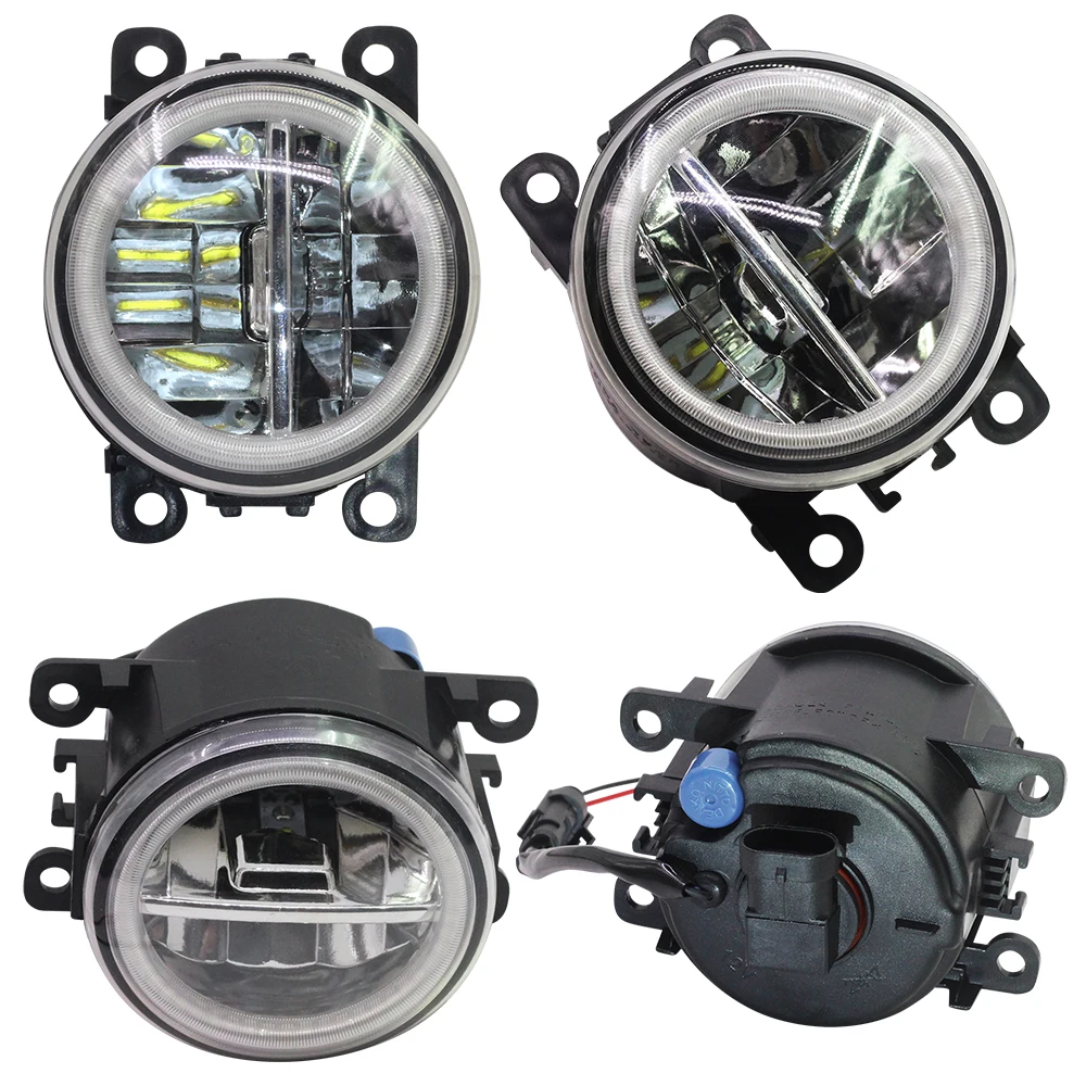 2 X Car Accessories Fog Light LED Halo Ring Angel Eye DRL Daytime Running H11 12V For Citroen SpaceTourer 2016 2017 2018