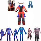 Красные костюмы Эви, детские костюмы на Хэллоуин для женщин, фантастивечерние костюмы для девочек, наряды Одри 3 МАЛЬ, маскарадный костюм для подарка