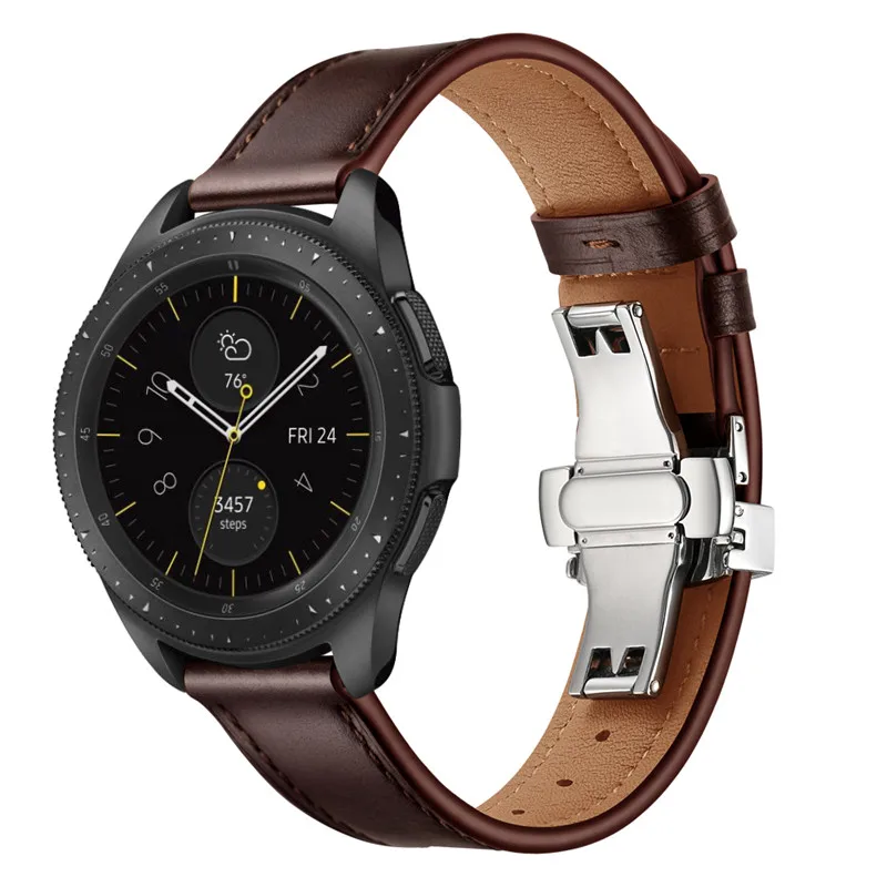 Ремешок для часов samsung galaxy watch active2 40 мм ремешок 20 мм ремешок из натуральной кожи для galaxy watch active 2 44 мм браслеты
