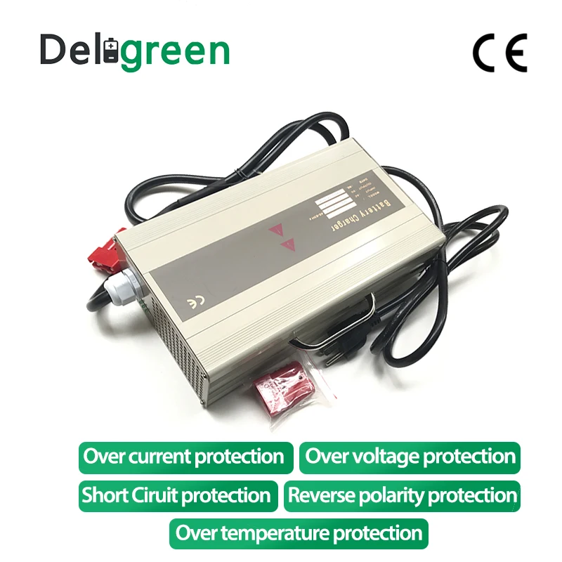 Портативное маленькое Универсальное зарядное устройство 48 В 15 А для батарей 16S