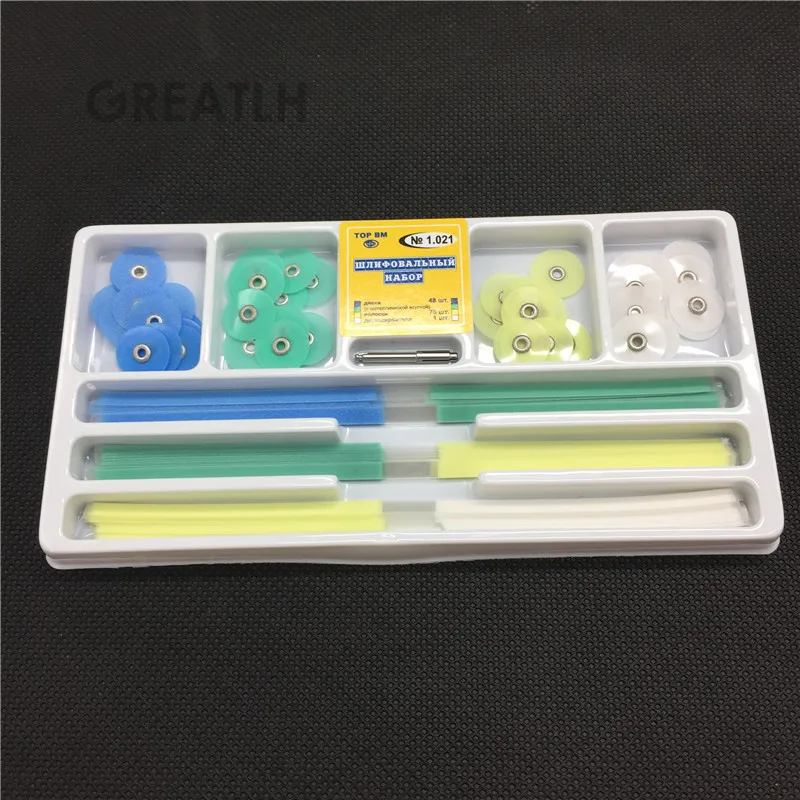 Стоматологическая отделка и полировка дисков полоски набор оправок