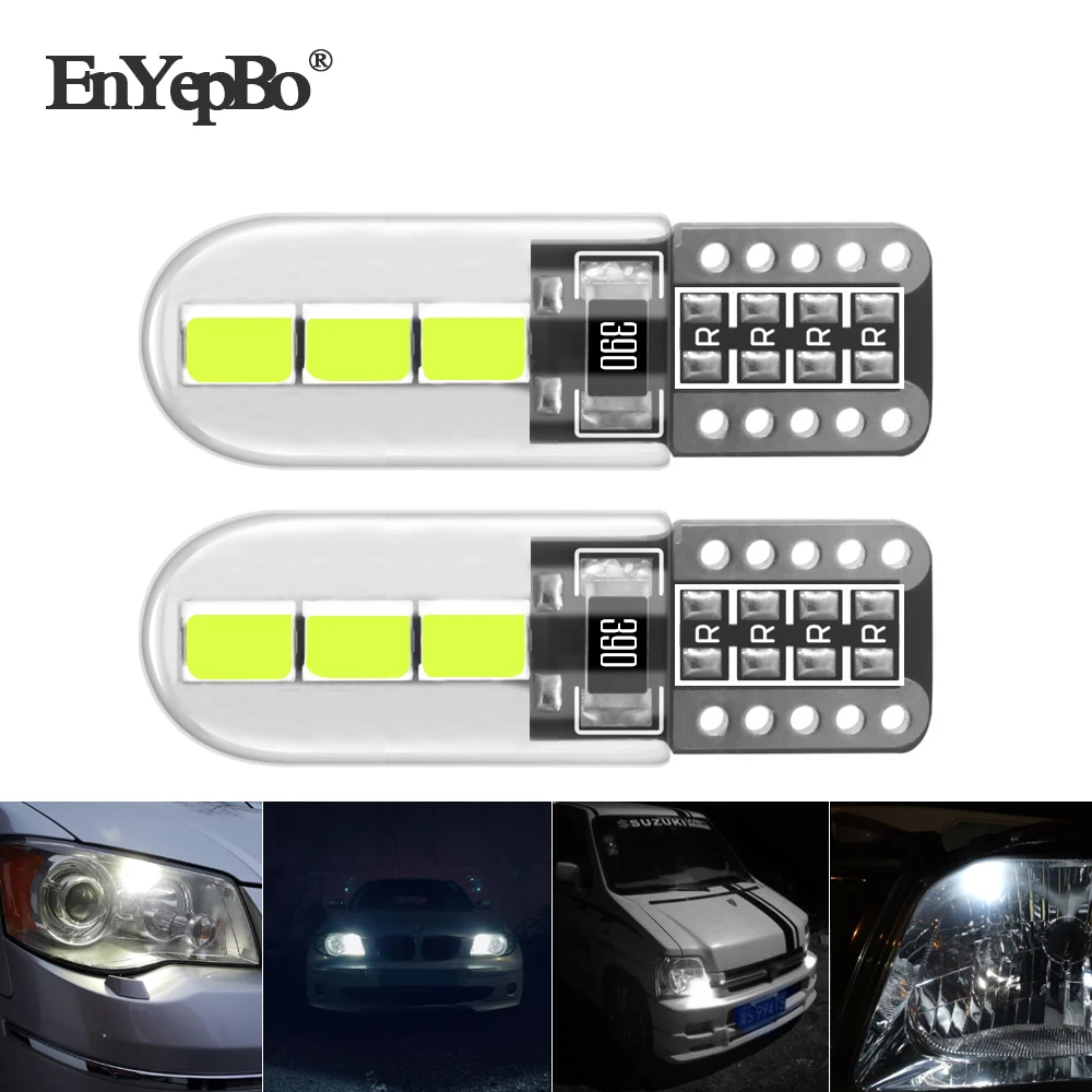2 шт. Автомобильные светодиодные габаритные огни T10 W5W для Opel AUDI BMW VW Dodge