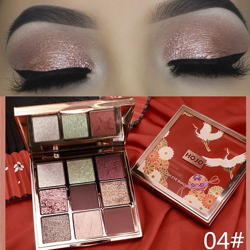 HOJO 9 цветов мерцающие матовые тени для век палитра макияжа классический