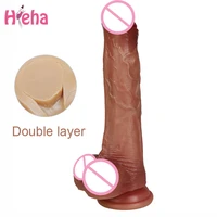 22 5cm huge realistic silicone dildo large dildo sex toy for women with thick glans real dong with powerful suction cup cock