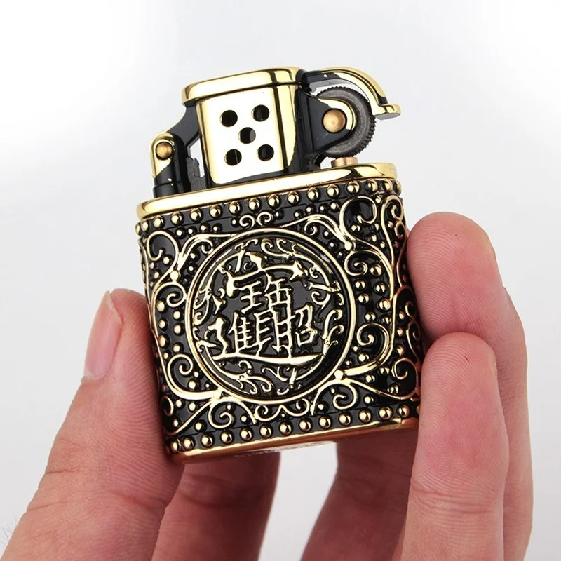

Броня Fortune and Treasure Высококачественная керосиновая Зажигалка из чистой меди курительные аксессуары для сорняков оригинальные
