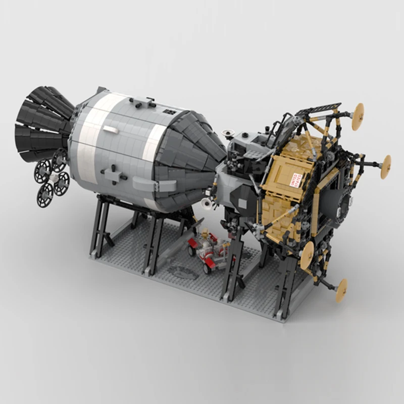DIY MOC строительные блоки совместимы с 26457 Apollo 11 Звездные войны модель космического аппарата подарок на день рождения игрушки для детей