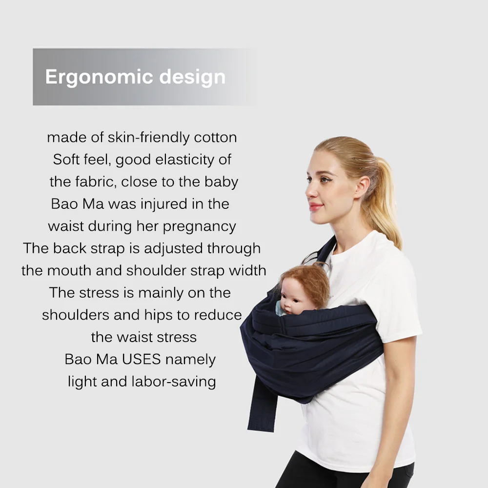

Baby Carrier Swaddle Wrap Ring Sling Infant Kangaroo Bag Adjustable Breastfeeding Carriers Child Ergonomic Hipseat Nursing Cover