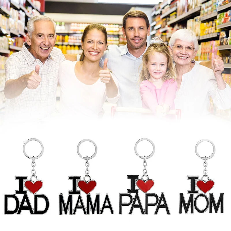 Рюкзак брелки подарок Семья нейтральный Стиль красивые супругов с принтом I Love Dad