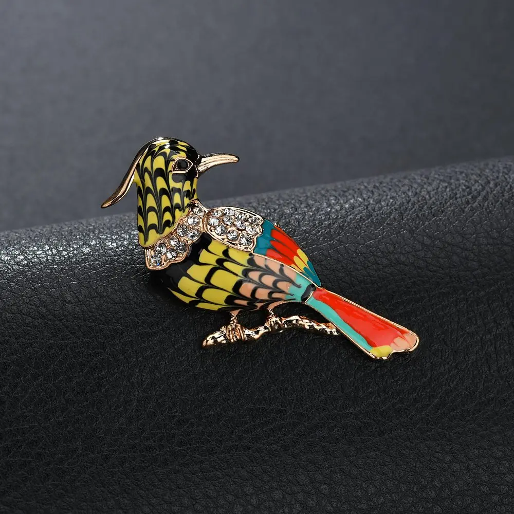 2019 New Toucan Bird Brooches Colorful Enamel Rhinestone Crystal For Women Trend Pelican Brooch Pins Jewelry Accessory | Украшения и