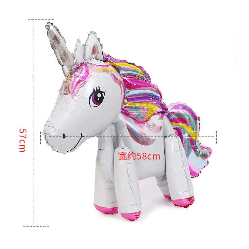 3D мультфильм в форме единорога Цвет стерео пони Группа собранном виде