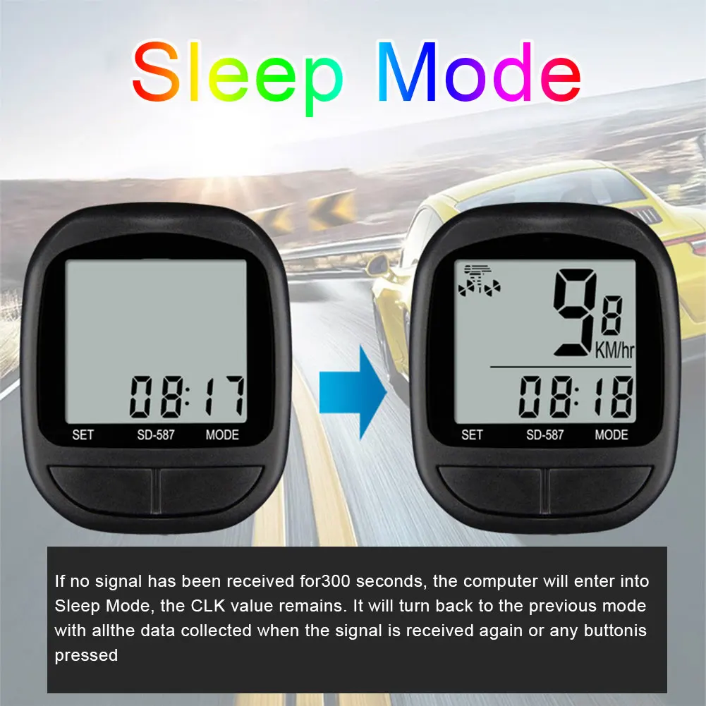 Waterproof Bicycle Computer Wireless And Wired MTB Bike Cycling Odometer Stopwatch Speedometer Watch LED Digital Rate fast ship | Спорт и