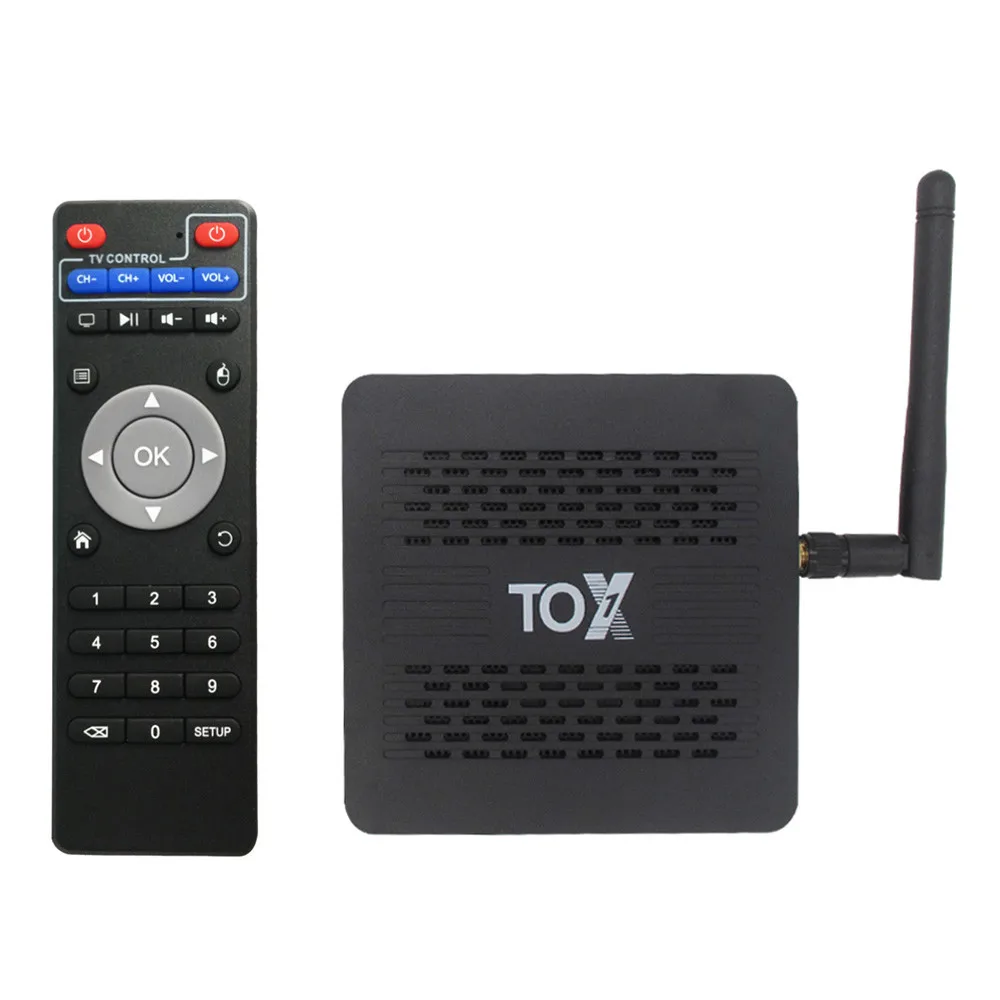 TOX1 Amlogic S905X3 ТВ коробка Android 9 0 4 Гб Оперативная память 32 ГБ памяти на носителе EMMC