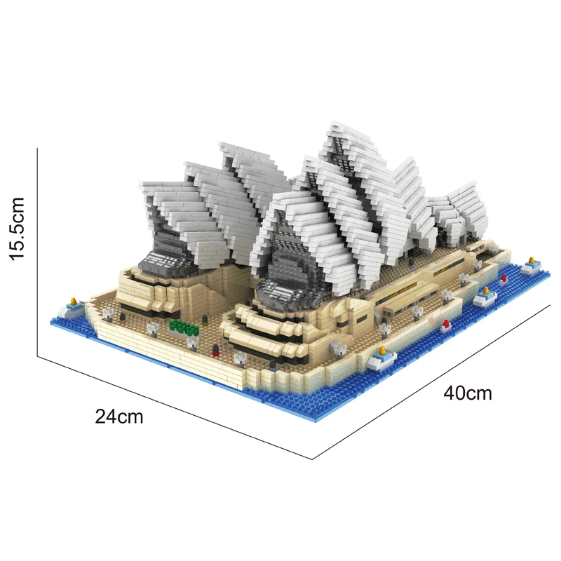 Мини кубики PZX популярный роскошный центр искусств во всем мире Сиднейский