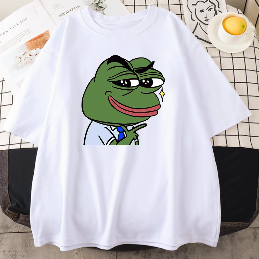 

Frosch In Formal Wear Drucke Weibliche T-Shirts Mode Japan T-Shirt Sommer T Clothesfitted Neue Crew Neck Frauen T Shirt