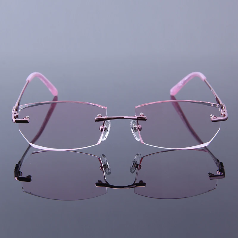 Очки Стразы женские для чтения без оправы элегантные оптические аксессуары при