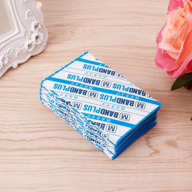 

50Pcs Breathable Waterproof Bandage Band-Aid Hemostatic Adhesive Sport Outdoor M76F