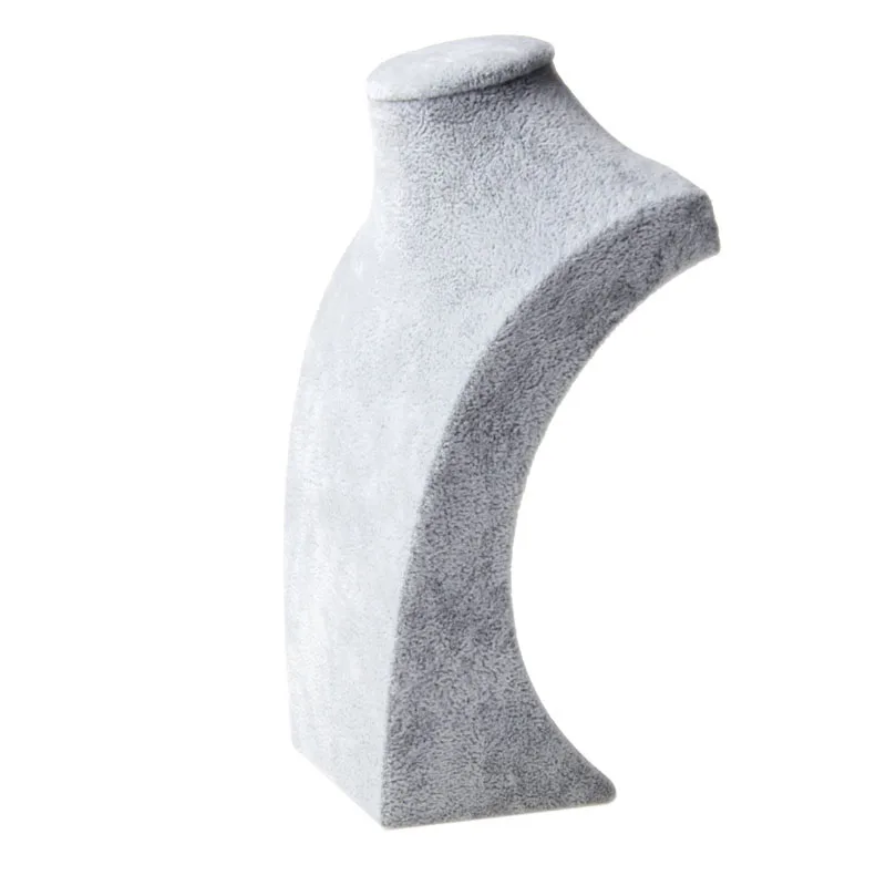 

Velvet Mannequin Bust Jewelry Necklace Pendant Neck Model Display Stand Holder