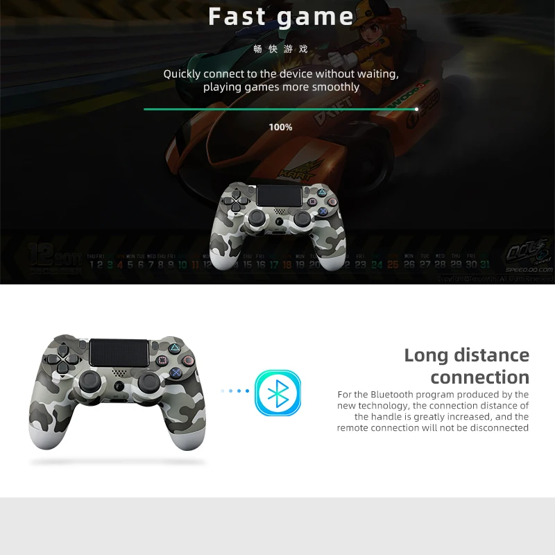 

Gamepad for sony ps4 wireless bluetooth controller wireless vibration joysticks for playstation 4 ps4 game console pad
