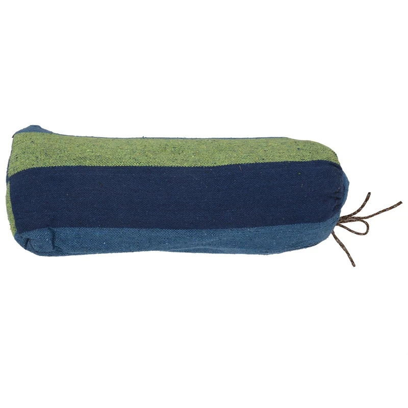 Satılık 2 Takım çift Hamak 450 Lbs Taşınabilir Seyahat Kamp Asılı Hamak Salıncak Tembel Sandalye Tuval Hamak, Mavi Ve Kırmızı