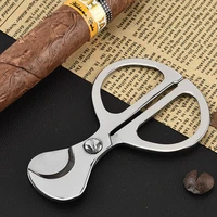 mini stainless steel cigar cutter metal cigarette scissor metal classic portable cigar cutter guillotine cigar scissors gift