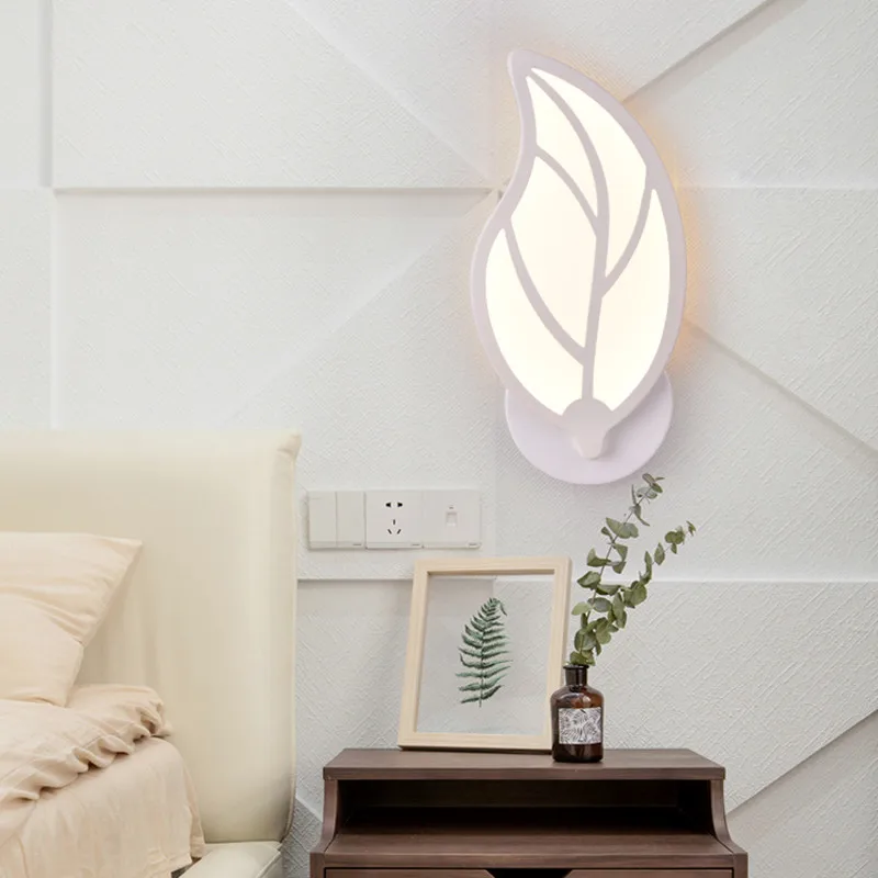 Настенный светильник в виде листа бабочки теплый белый светодиодный 18 Вт 36