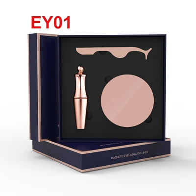 Gift box-EY01 Магнитные ресницы, магнитные жидкие подводки для глаз и магнитные накладные ресницы и пинцет, набор магнитных подводок для глаз и длинных накладных ресниц - Цвет: Gift box-EY01