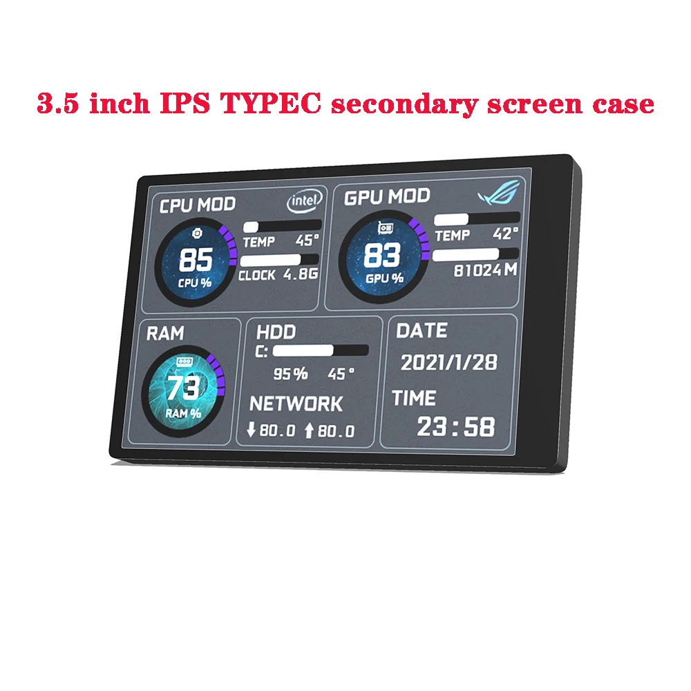 3 5 Дюймовый 320*480 Мини емкостный экран IPS модуль для шасси Aida64 USB Компьютерный