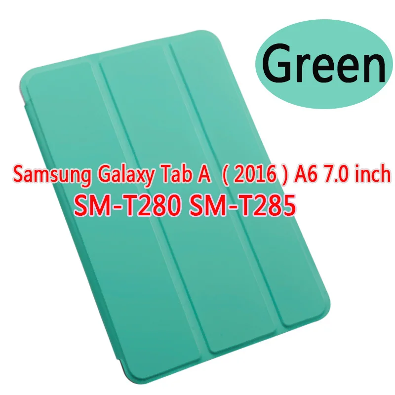 Tab A 7.0 2016 T280 Чехол для Samusng Galaxy Tab A() SM-T280 T285 7,0 SM-T580 T585 10," чехол для планшета кожаный смарт-чехол для сна - Цвет: Tab A 7.0 2016 T280