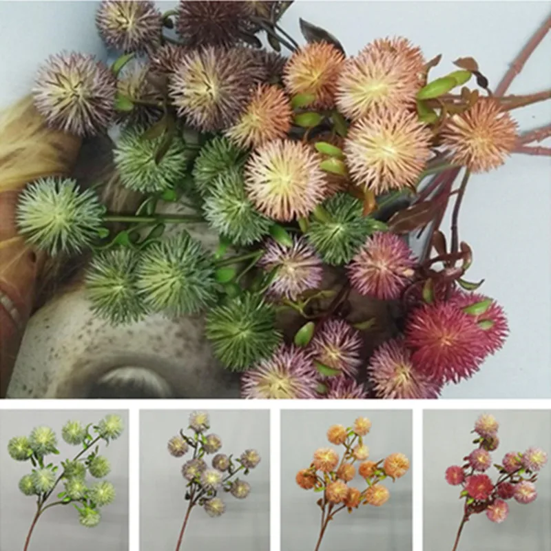 Искусственный короткий стебель Одуванчик (3 стебля/штука) длина 22 44 дюйма