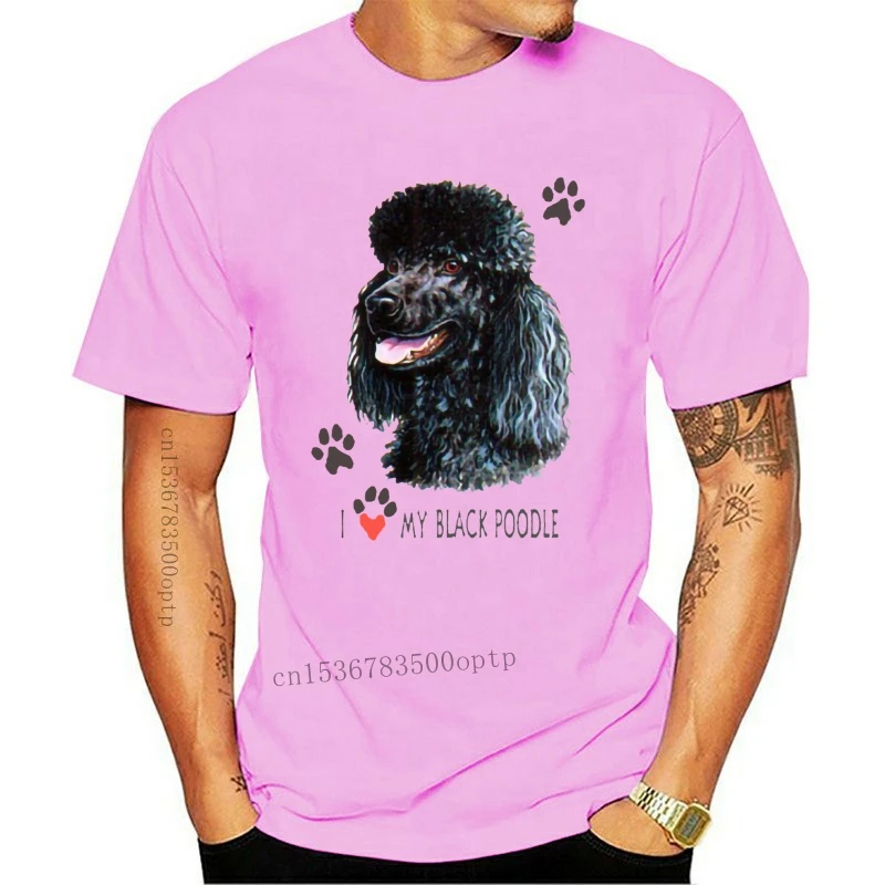 

New Unisex I Love My Black Poodle T-Shirts - Love T-Shirts Dog Poodle Tee Cool Casual pride t shirt men Unisex 2021 Fashion tsh