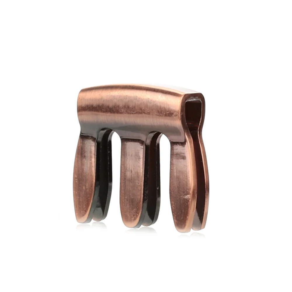 copper Скрипка заглушка из цинкового сплава 3 цвета подарки струнный инструмент металлический немой простой звук отверстие Музыкальные инструменты - Цвет: copper