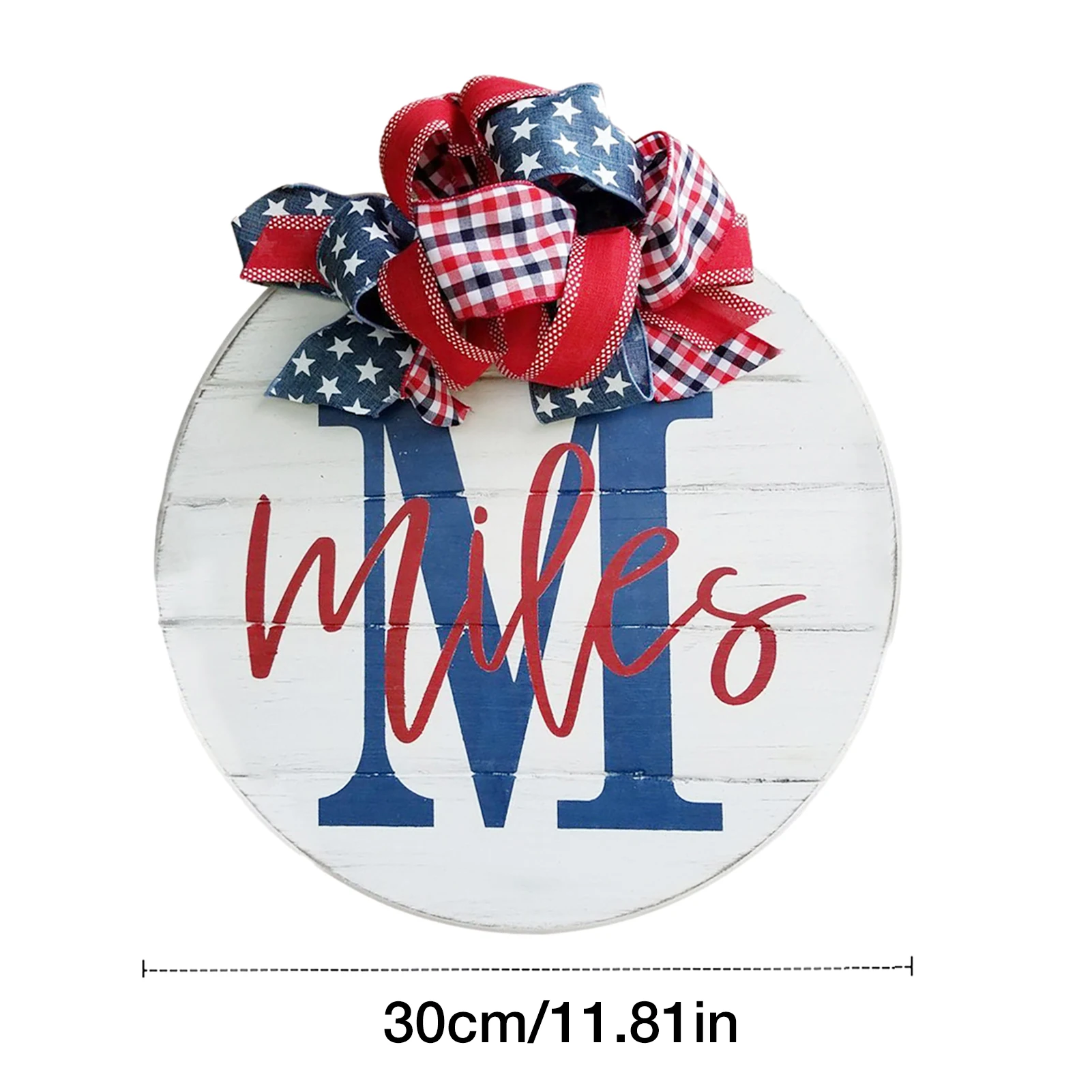 

Independence Day Welcome Wreath Sign July 4th Door Hanging Decor Welcome Wreath Door Hangs Sign-patriotic Round Porch Door