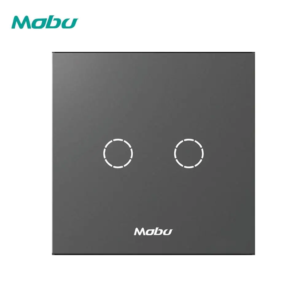 Mobu 2 gang 1 позиционный переключатель настенный светильник сенсорный выключатель