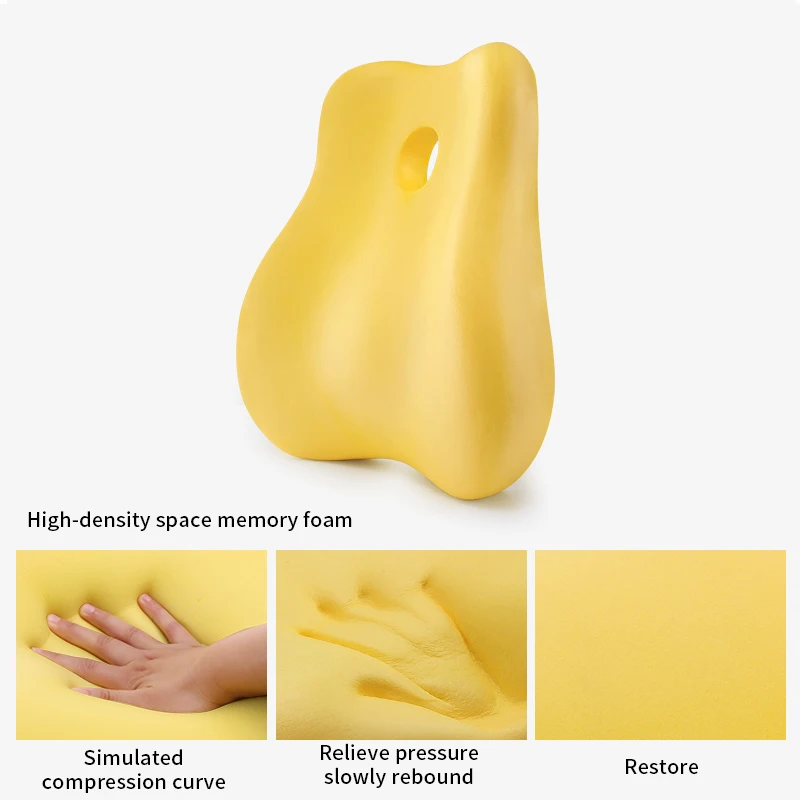 Patented seat cushion ergonomic and comfortable car lumbar support thickened memory foam office chair back pregnant | Дом и сад