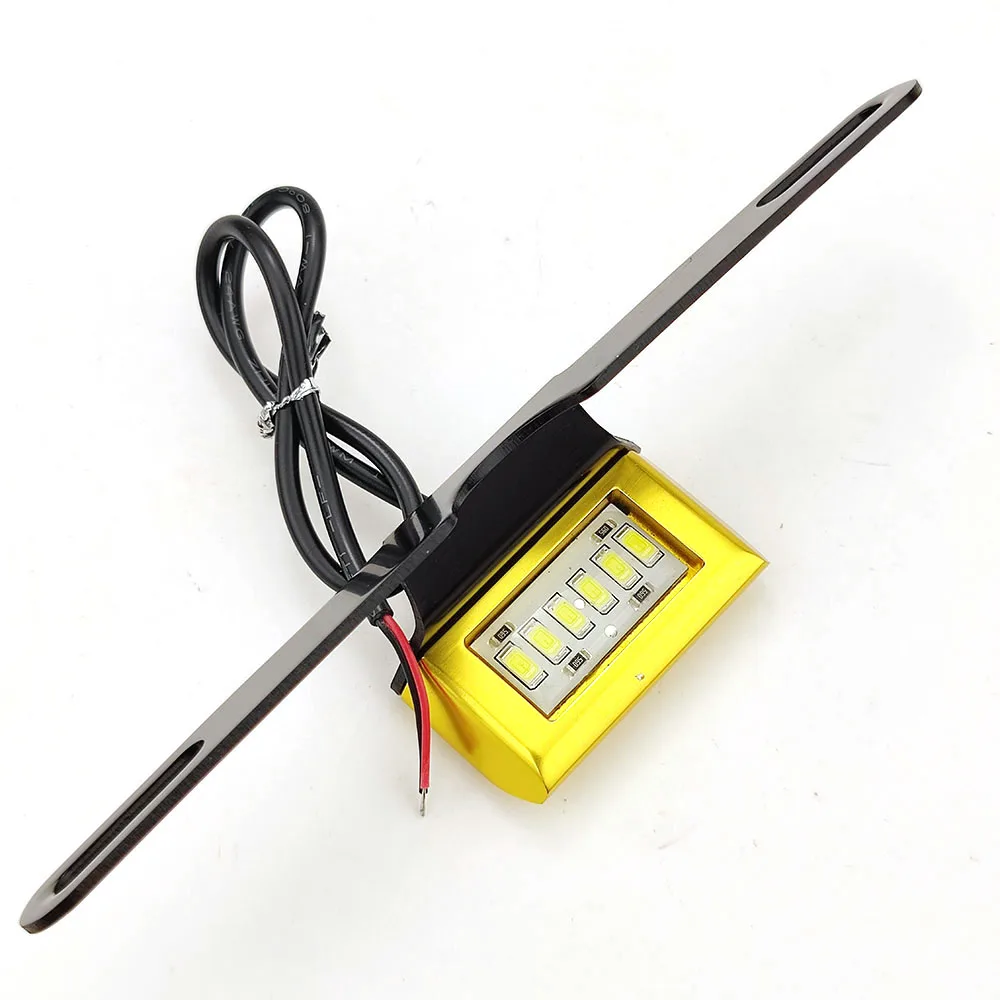 Универсальный Аксессуары для мотоциклов ЧПУ Алюминий Номерной знак свет Ducati