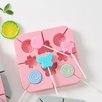 lollipop silicone mold flower butterfly chocolate cake mould diy baking tool