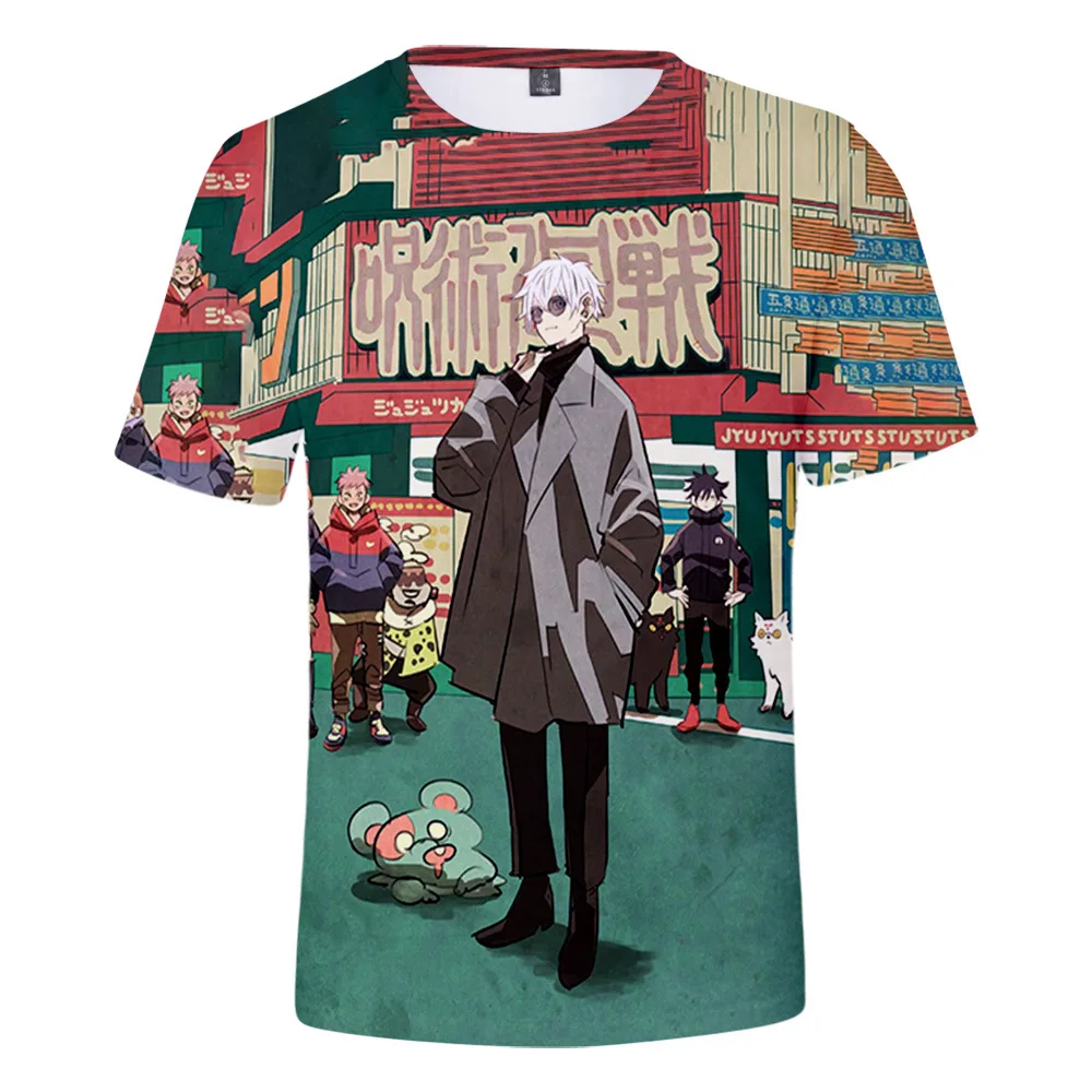 

Fashion Design Boys/Girls Tshirt Summer Breathable Tee Simple Style tops Jujutsu Kaisen T- Shirt 3D Men/Women Short Sleeve Tee