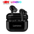 TWS-наушники Lenovo LP1S, IPX4, водонепроницаемые, беспроводные, Bluetooth 5,0, Hi-Fi, стерео, басы, с микрофоном, громкая связь