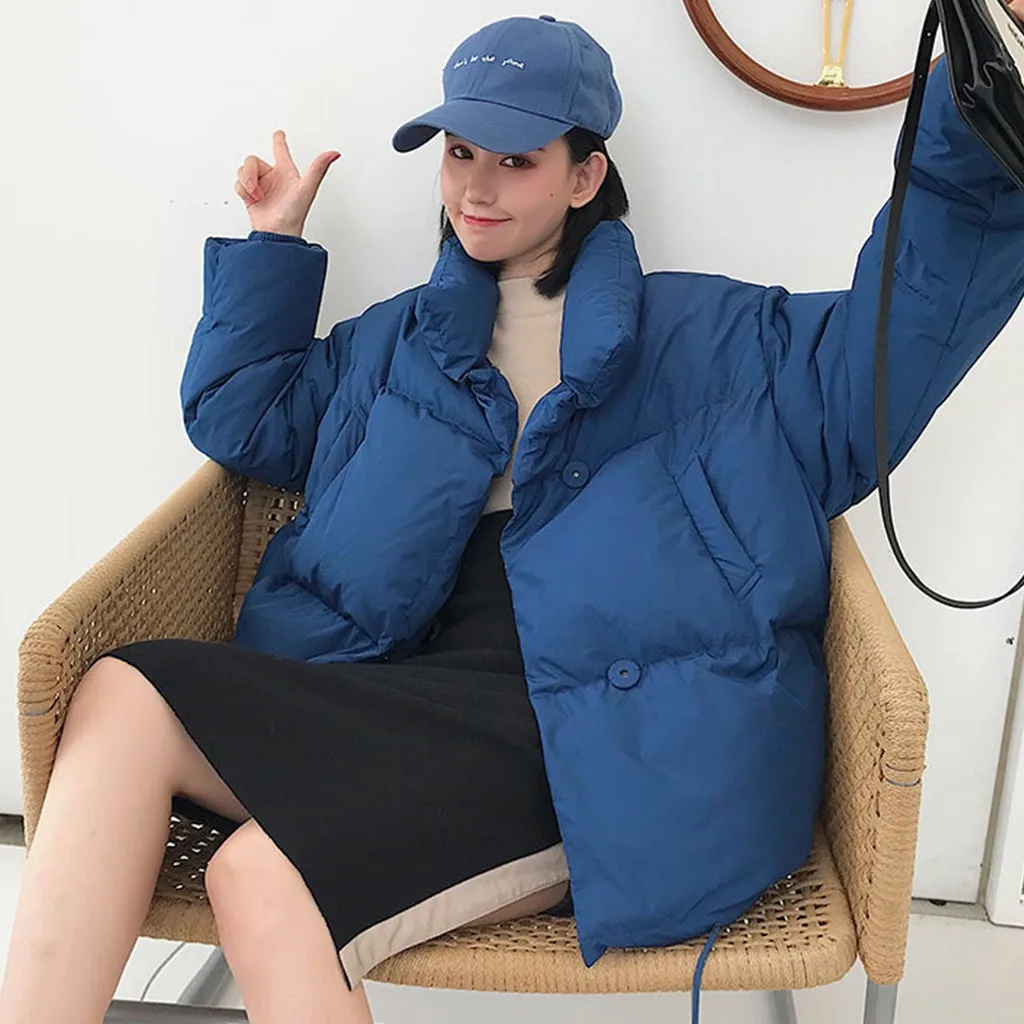 Модные новые пуховики женские зимние пальто короткие плотные теплые хлопковые стеганые зимние куртки женские пальто# J30