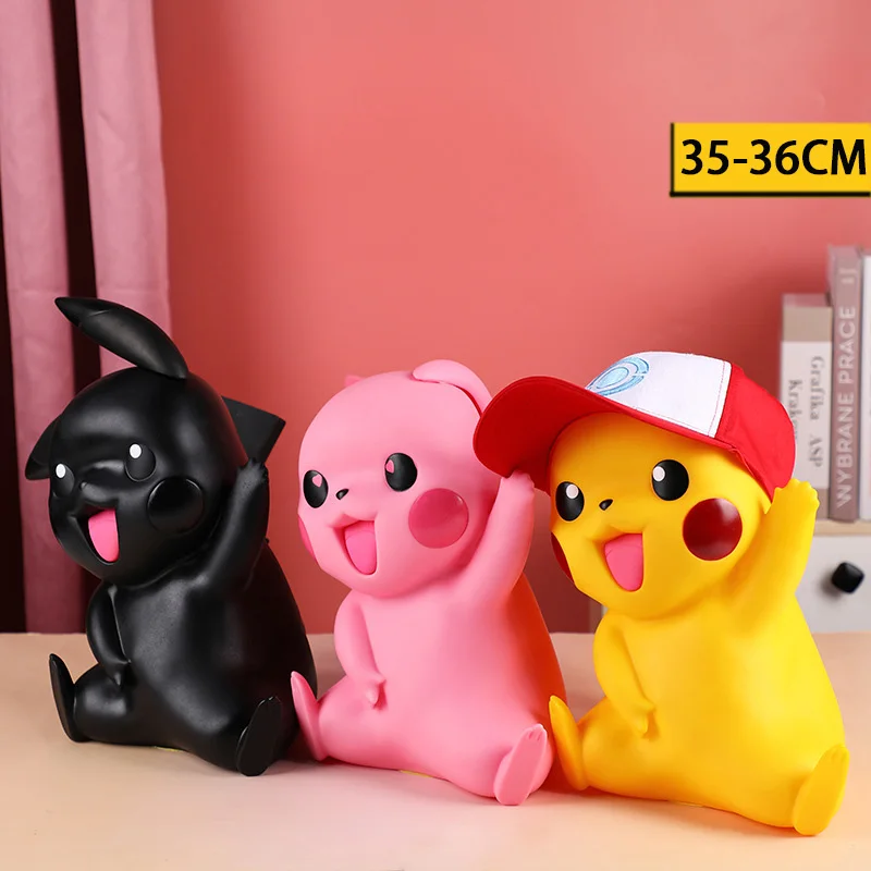 

1: 1 большой Покемон, Детская Волшебная карманная монстра 35-36 см, кавайная экшн-фигурка, игрушка, подарок, украшения, коллекция