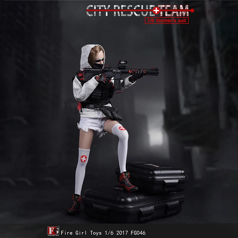 

Fire Girl Toys 1/6 Scale FG046 City Rescue Team Clothes Set for 12" Female Action Figure Body In Stock