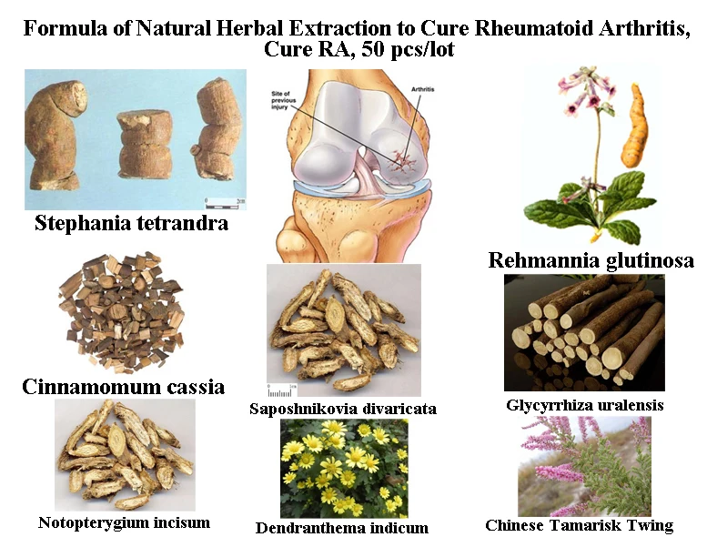 Формула натурального экстракта трав для лечения ревматоидного артрита РА