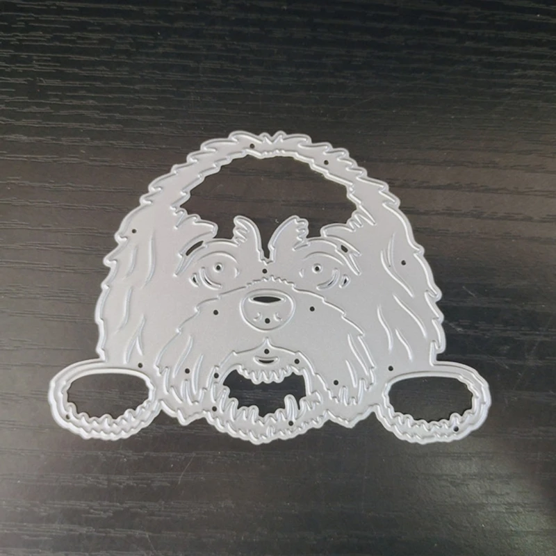 

Металлические Вырубные штампы в виде милой собаки, фотоальбом, бумажная карта, шаблон, форма, тиснение, украшение