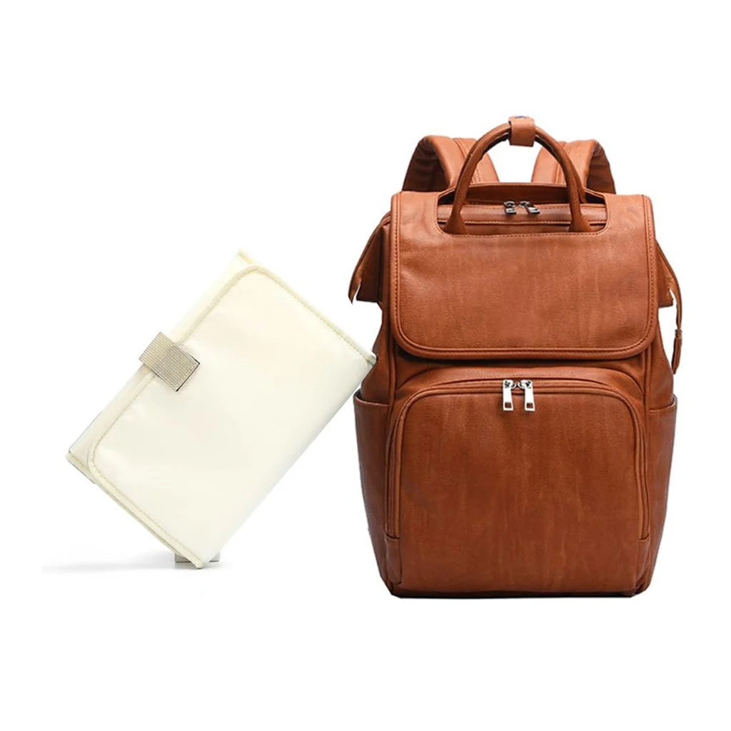 Многофункциональный вместительный рюкзак из ПУ кожи для мам|Мужские рюкзаки| |