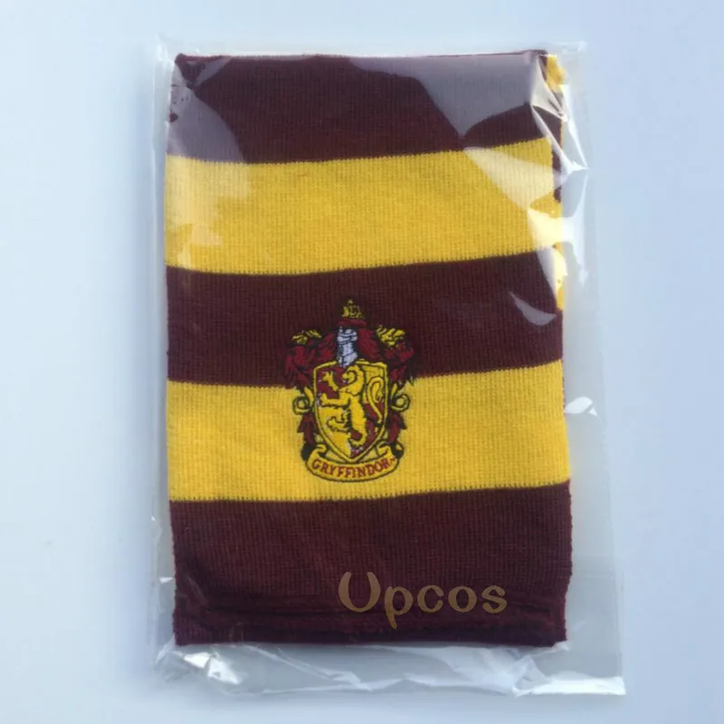 Шарф для косплея Гриффиндор Слизерин Hufflepuff Ravenclaw potter шарф шарфы костюмы подарок оптом - Цвет: Gryffindor