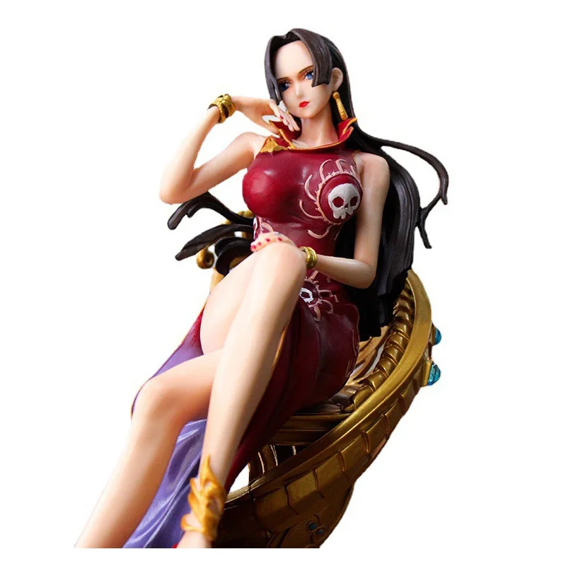 

GK One Piece Action Figure Boa Hancock Sitting Posture Anime Toy Exquisite Figma Model Quality Desktop Decoration Christmas Gift