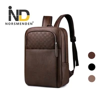 mens backpack pu leather business backpack student school bag computer bag fashion trend