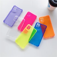 50pcs wholesale camera protect case for iphone 12 11 pro max xr xs max x 6 7 8 plus shockproof candy color cover for 12mini se2