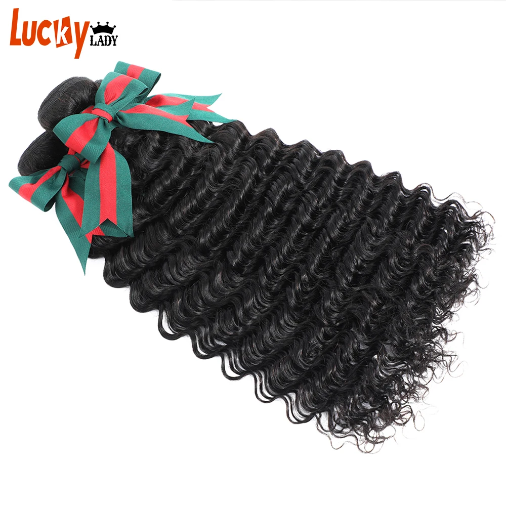 

Top Quality Malaysian Deep Curly Bundles 10A Grade Deepwave Bundles Remy Bone Strength Hair Extension 1/3/4 Bundles Deal Natural